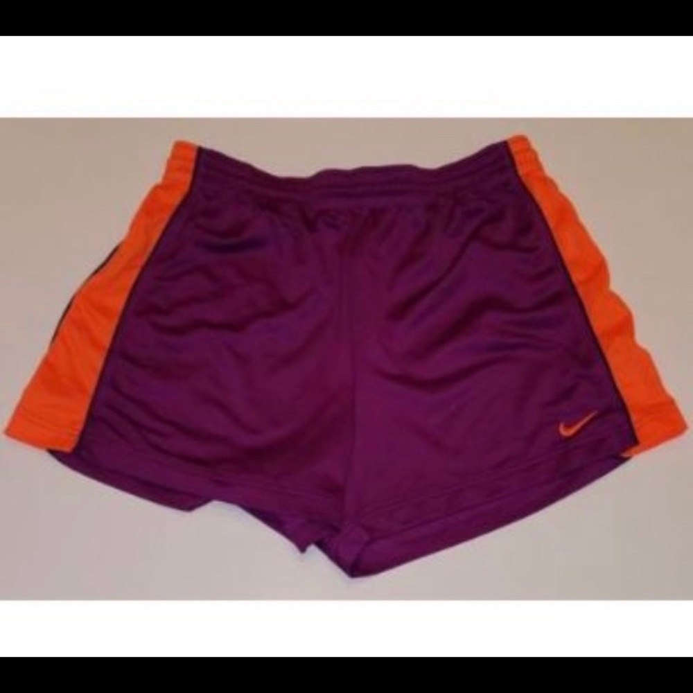 🌷 Nike Purple Orange Athletic Running Shorts MED